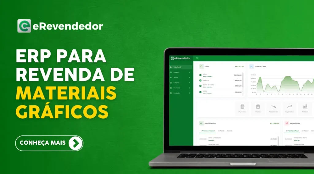 ERP para revendedores gráficos, sistema para revenda gráfica